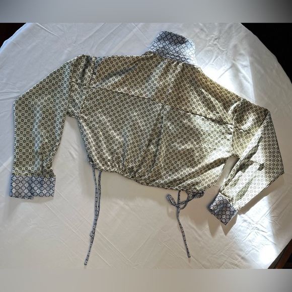 Forever 21 Abstract Print Crop Top / pre-owned - Picture 6 of 11